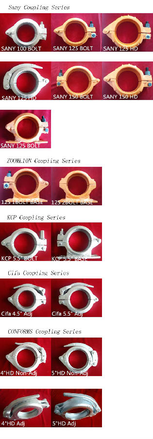 Concrete Pump Clamp Coupling Forged zx150 6