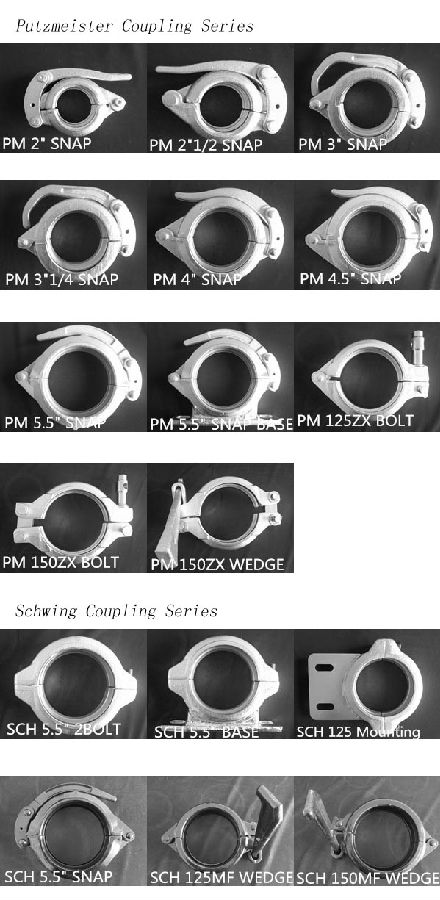 Concrete Pump Clamp Coupling DN100 Forged