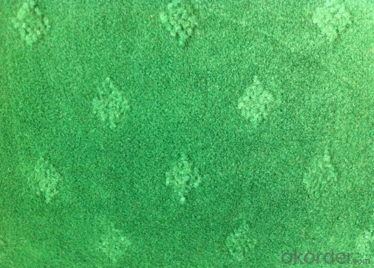 Single Color Polyester Velour Jacquard Carpet