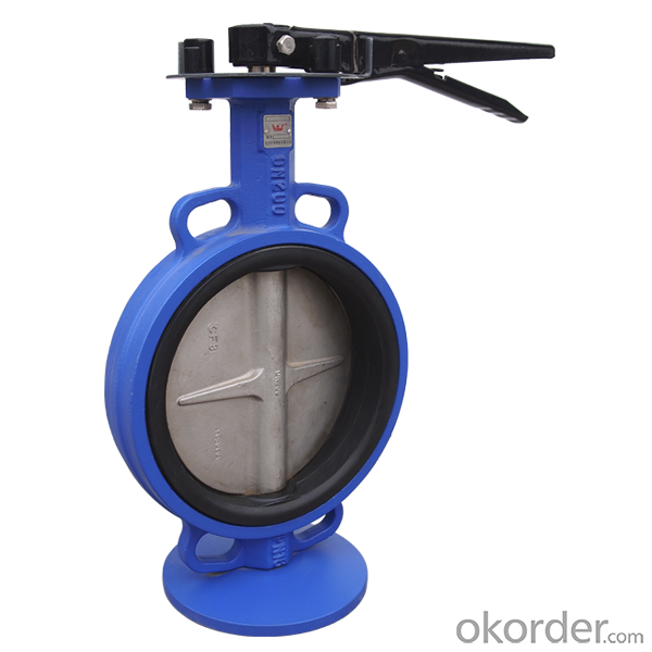 DUCTILE IRON BUTTERFLY VALVE DN1100 China