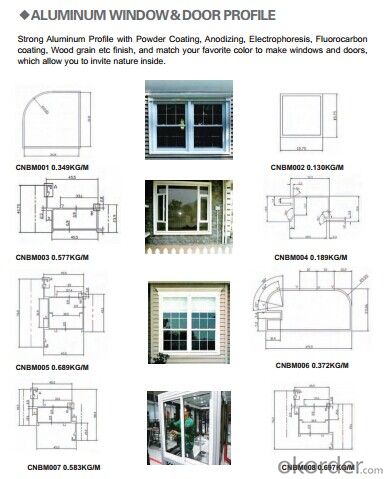 Anoized Colorful Aluminum Profile for Window and Door