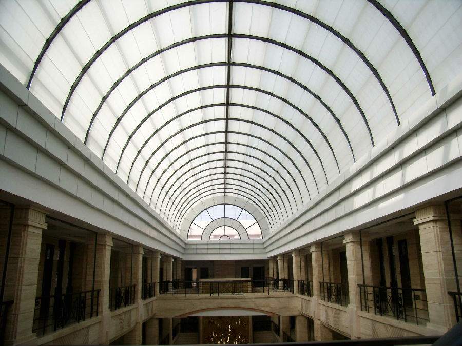 FSS Scroll Skylight Roof  Blinds for Glass Ceiling of Hotel