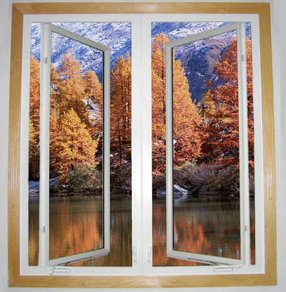 PVC Casement  Window with Best Design and Double glass