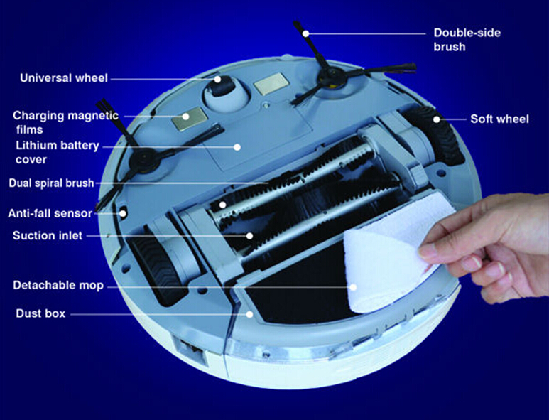 Newest Design Multifunction Robot Vacuum Cleaner