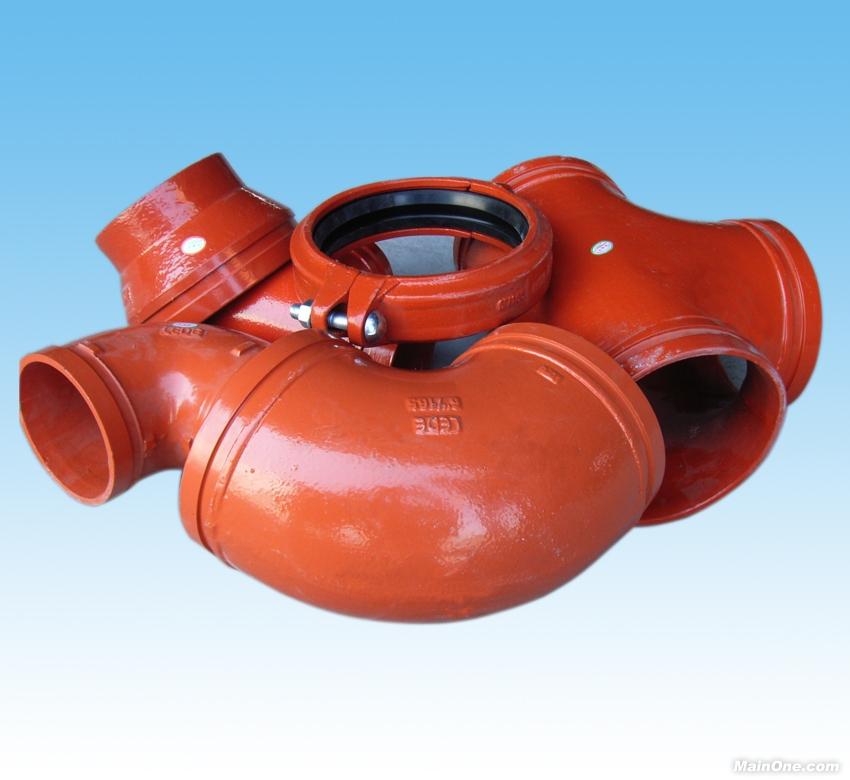 Ductile Grooved Fitting of Flexible Coupling Street Elbow Plug