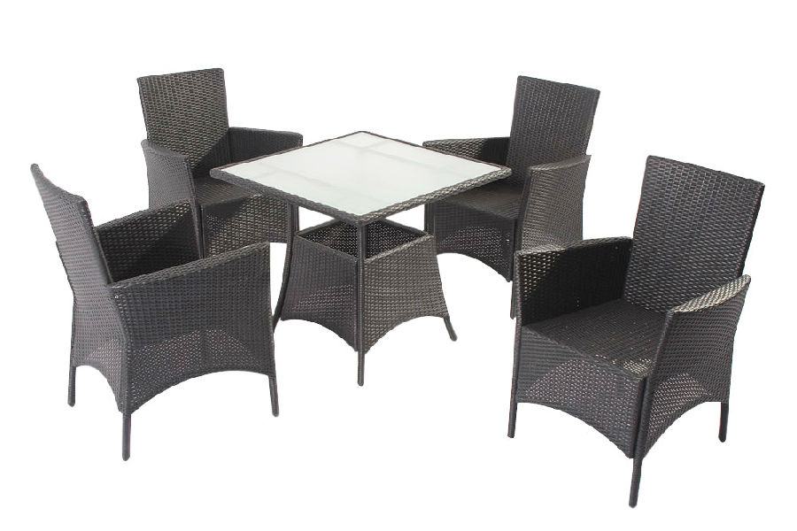 Outdoor Rattan  Chair Patio Furniture Garden Dining Set