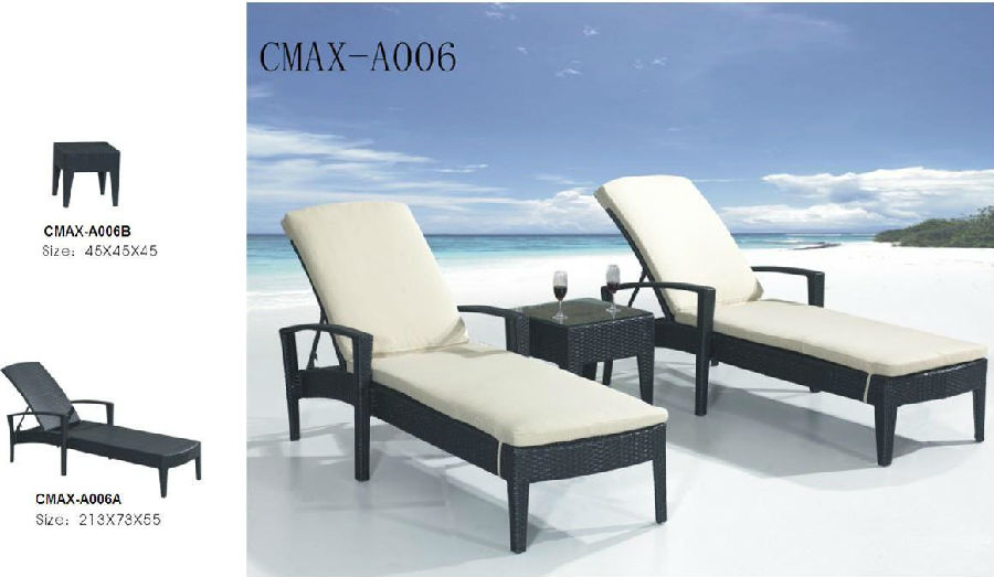 Rattan Beach Lounge Chair for Outdoor Furniture CMAX-006