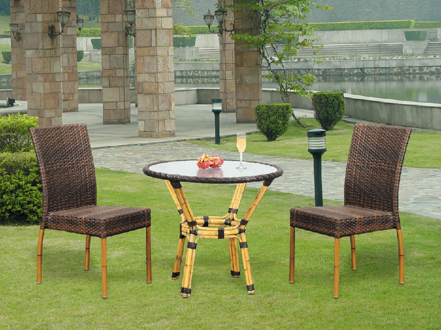 Rattan Garden Dining Chair Patio Wicker Coffee Table Furniture