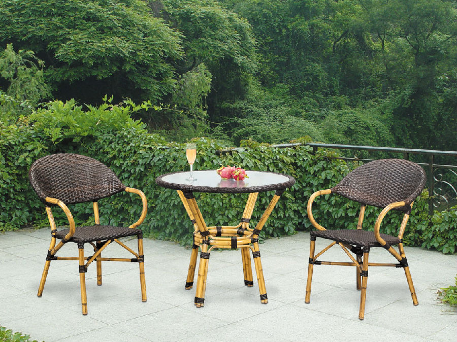 Rattan Garden Dining Chair Patio Wicker Coffee Table Furniture