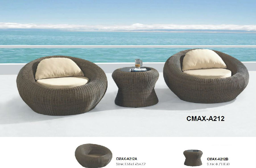 Ourdoor Furniture Round Lounge Chair for Beach CMAX-A212