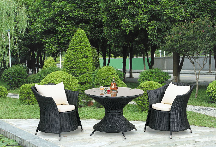 Patio Wicker  Furniture Rattan Outdoor Garden Dining Set