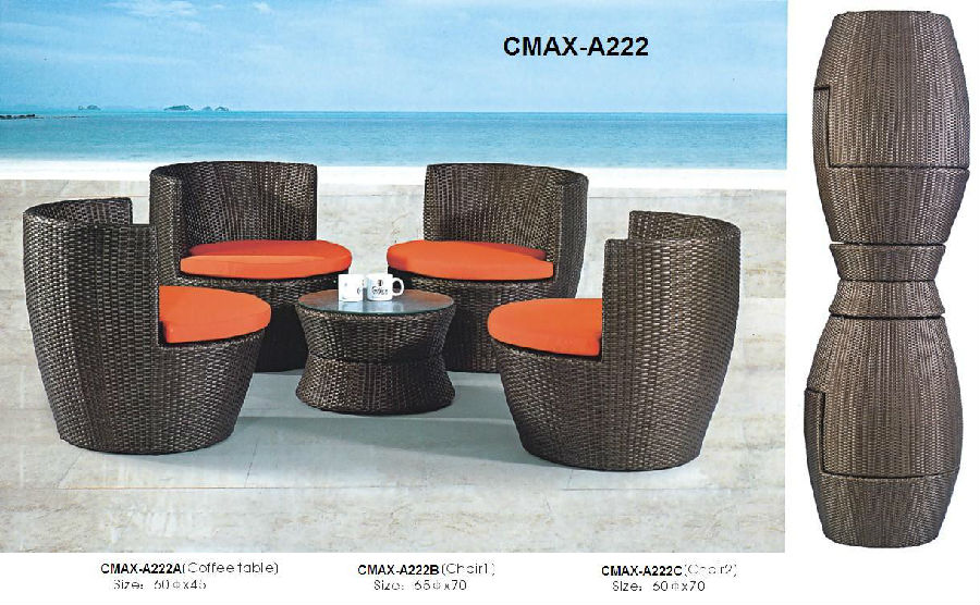 Garden Set for Space Saved Cute  Outdoor Furniture CMAX-A222