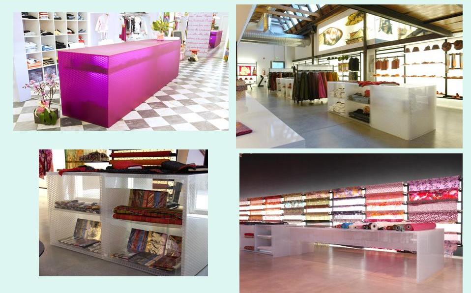 Polycarbonate Artistic Panel Widely used in Shopping Mall