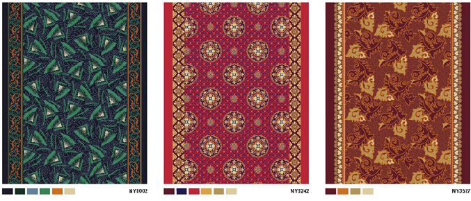 Printed Nylon Corridor Carpets for Luxury Hotel