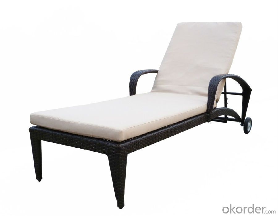 Outdoor Rattan Sun Lounger Rattan Outdoor Leisure Daybed