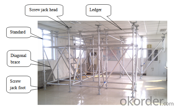 Convenient Ring - Lock Scaffolding System For Industrial, Civil Buildings