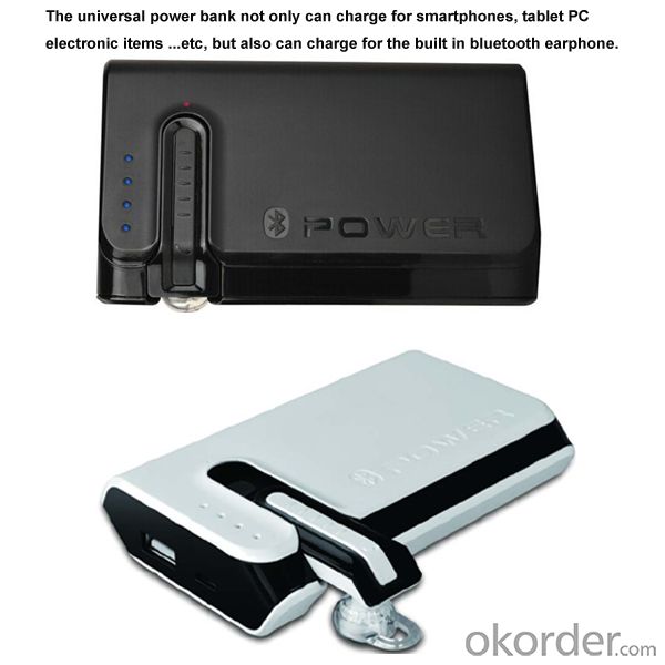 Newest Arrival Mobile Power Bank 7800mAh with Bluetooth Earphone (BT-03)