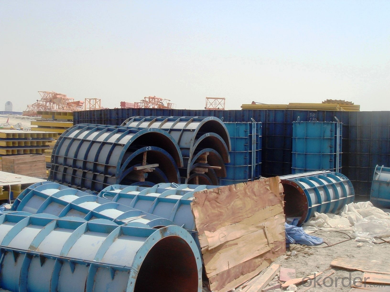 High Stiffness Concrete Column Formwork For Pouring Circular