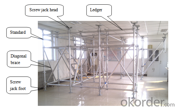 Convenient Ring - Lock Scaffold Formwork For Industrial, Civil Buildings