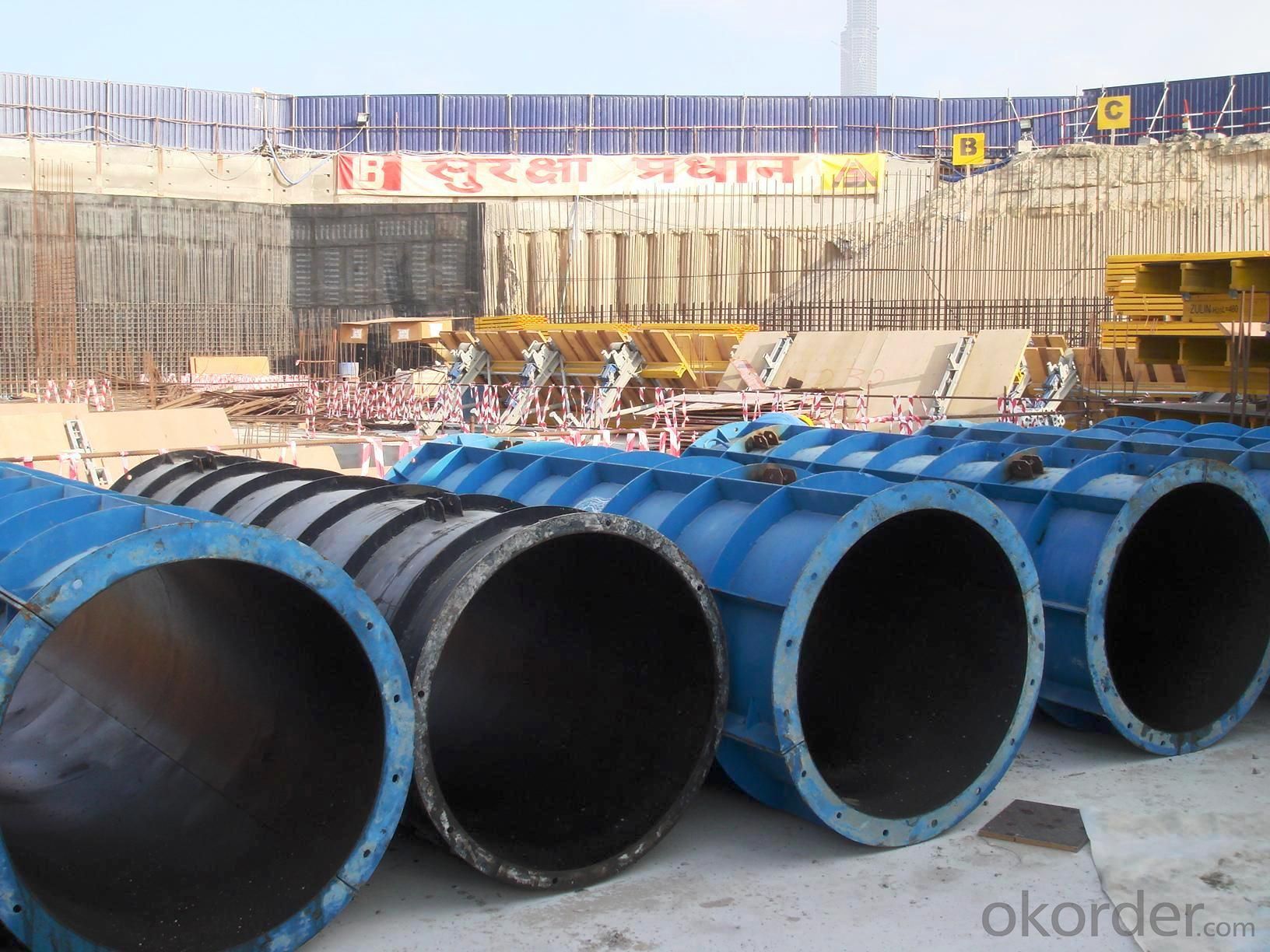 High Stiffness Concrete Column Formwork For Pouring Circular