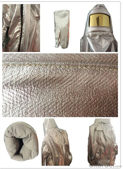 aluminium fire suits anti fire clothing