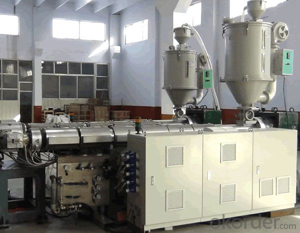 double wall corrugated pipe production line, high speed big diameter plastic pe pipe product line