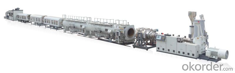 PE pipe extruder production line