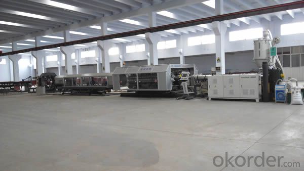 double wall corrugated pipe production line, high speed big diameter plastic pe pipe product line