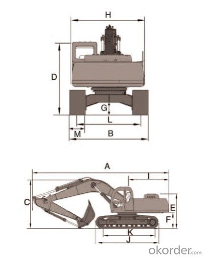 Jonyang Brand Crawler Excavator JY6085 for Earth Moving