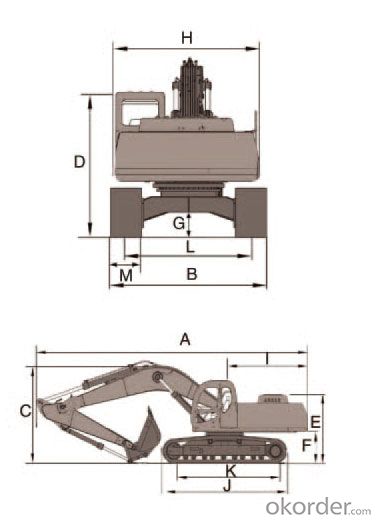 Jonyang Brand Crawler Excavator JY645E for Earth Moving