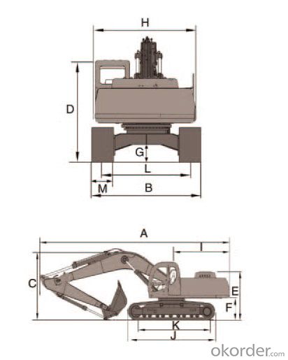 Jonyang Brand Crawler Excavator JY623ELB for Earth Moving