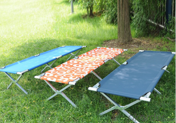 Patio Portable Aluminum  Folding Bed Garden Sleeping and Sitting