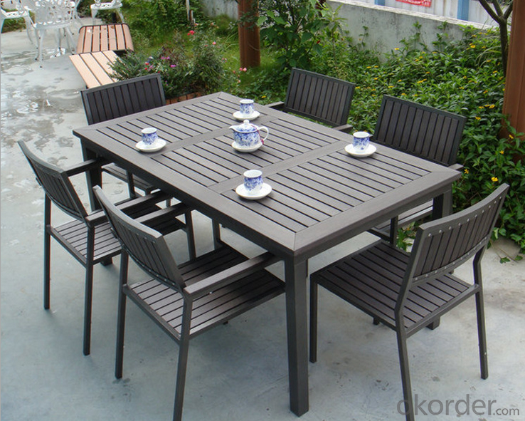Outdoor Furniture/Plastic Wood Jointed Board Table-board