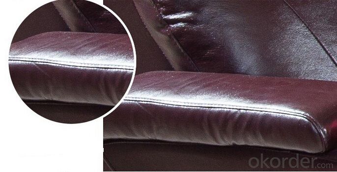 Manual Recliner Sofa, Living Room Leather Sofa