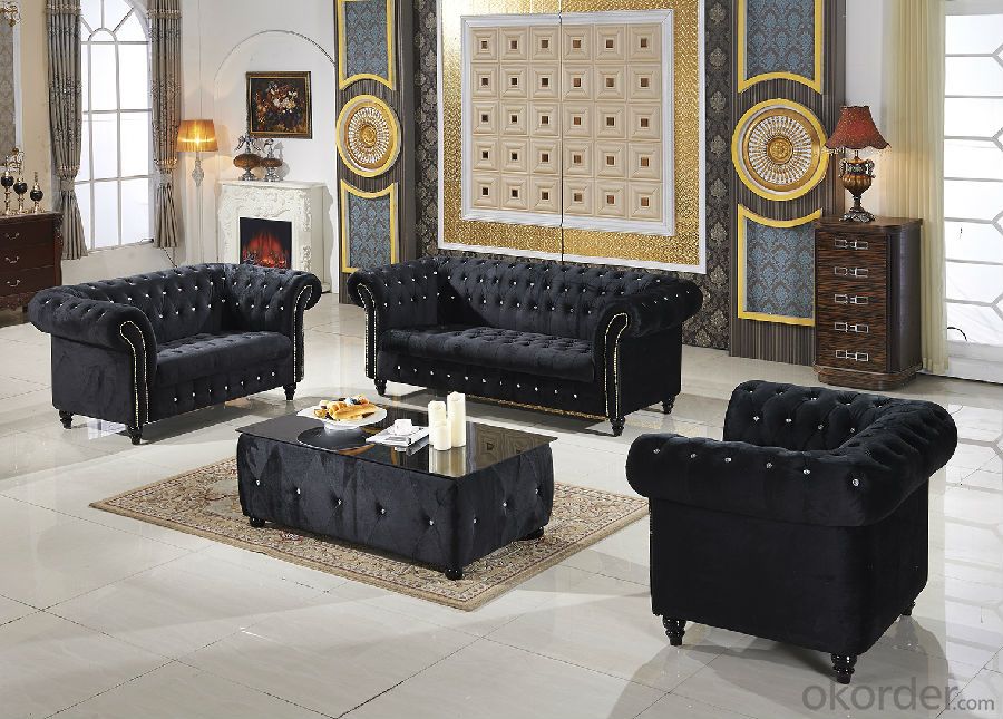 Fabric Sofa, Classical Chesterfield Sofa
