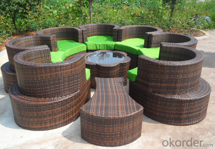 Patio Rattan  Sofa for Wicker Chair Garden