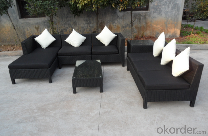 Patio Rattan Sofa for Outdoor Sun Lounge use in Garden Wicker