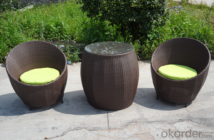 Wicker Patio Rattan Sofa  Chair and Table  for Outdoor Garden