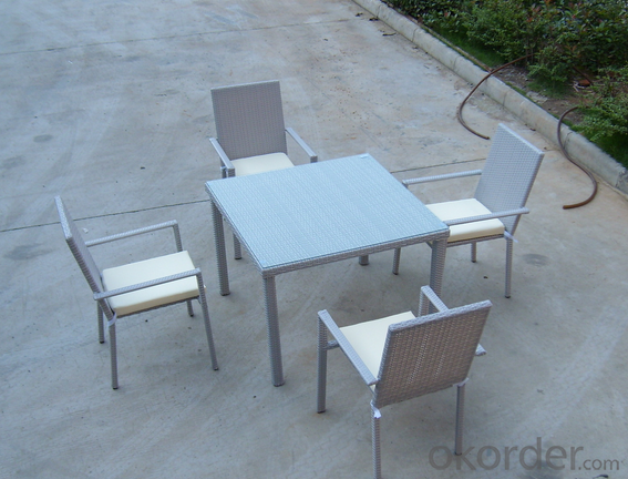 Patio Rattan  Chair and Table  for Wicker Outdoor Chair Garden