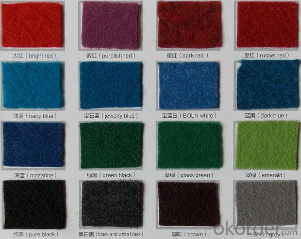 Velour Exhibition carpet non woven needle felt Carpet