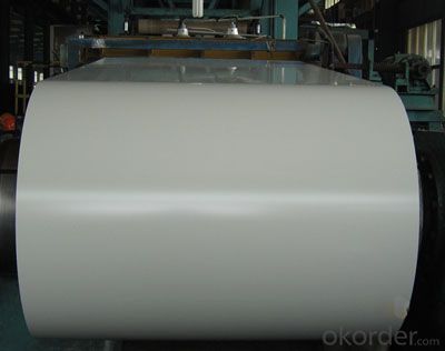 Pre-painted Galvanized/Aluzinc Steel Sheet Coil with Prime Quality , White Color