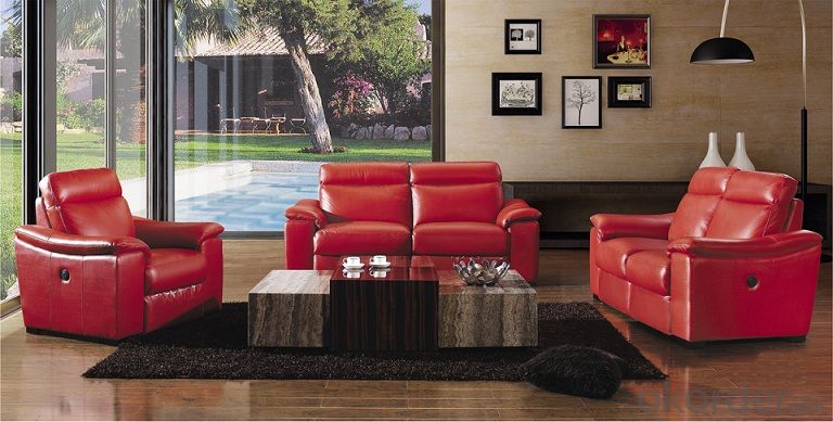 Manual Recliner Sofa, Leather Sofa, American Style