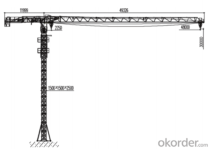 top quality tower crane with CE ISO certificate PT4870