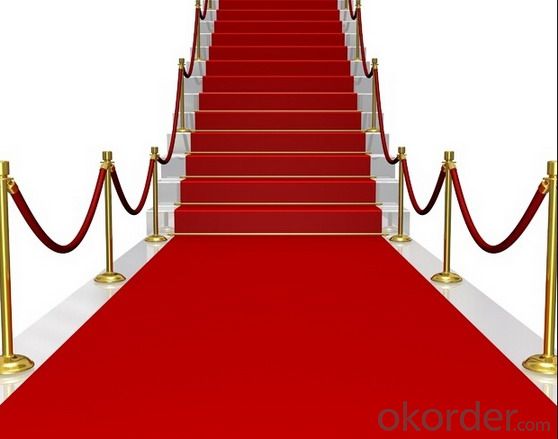 Stair Red Exhibition Carpet Runner Red carpet roll for wedding