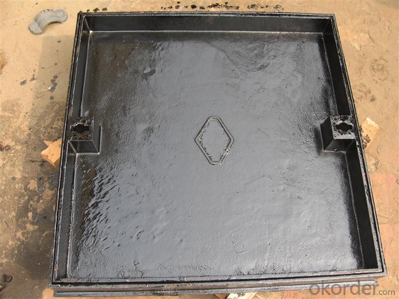 Manhole Cover  by Cast Iron Heavy Duty Square Set  D400