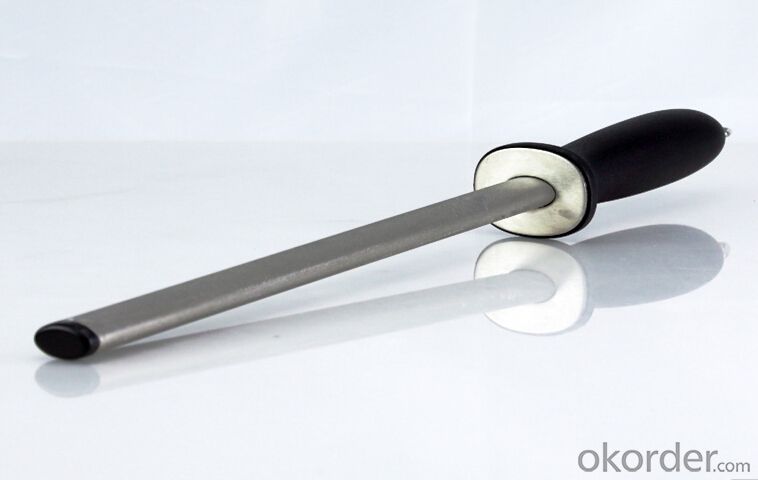 8'' Knife Sharpening Rod Diamond Stainless Steel Sharpener