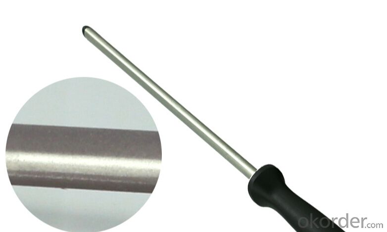 10'' Stainless Steel Rod Sharpener for Kitchen Knives