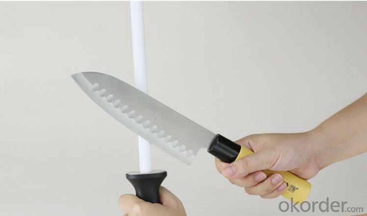 Ceramic Knife Sharpening Rod of 10'' Size