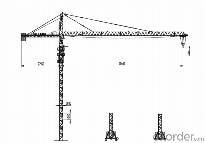 CMAX tower crane/ 16T towoer crane with CE ISO certificate QTZ315