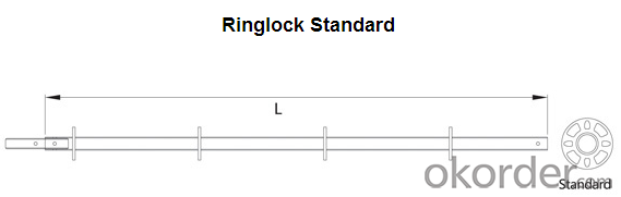 Ringlock Scaffolding Ledger Easy Assembly Top Quality Metal